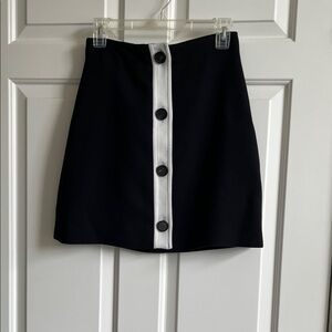 Kate Spade Mini Skirt with White Button Trim size 0